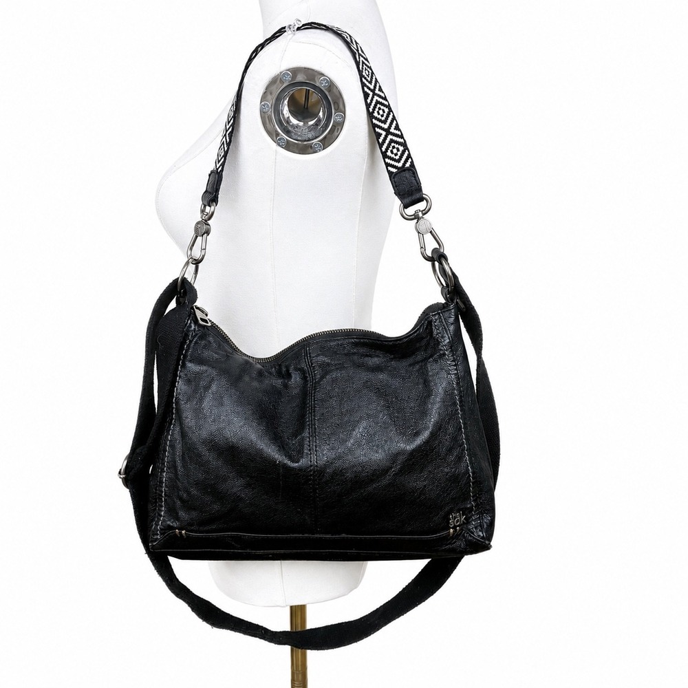 The Sak Womens Crossbody Bag Genuine Leather Minimalist Convertible Boho Slouchy